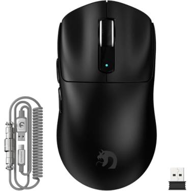 Imagem de Mouse Gamer com Fio Leve ATTACK SHARK X11, 22K DPI, Sensor Óptico PAW3311, Switch HUYU, 5 Botões Programáveis ​​para PC/Mac (Preto)