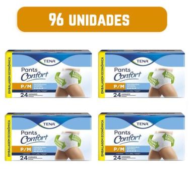 Imagem de Fralda Geriátrica Descartável Tena Mega Roupa Íntima Pants Confort P/M