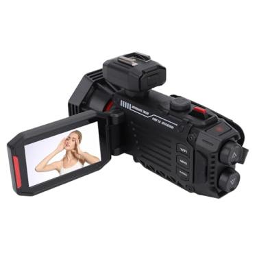 Imagem de Alomejor Câmera Digital, Câmera de Vlogging 4K WiFi Com Foco Automático Com Zoom de 50X e Tela Colorida de 3 Polegadas para Viagens Fotográficas e Criação de Conteúdo de Gravação (Preta)