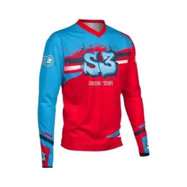 Imagem de Camisa Esportiva Feminina S 3 TEAM BMX Moto Enduro Motocross MTB Cicli