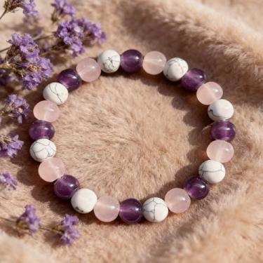 Imagem de Pulseiras elásticas para mulheres, homens, olho de tigre natural, lápis-lazúli, contas de cristal, pulseiras elásticas para alegria, felicidade, prazer, joias empilháveis para homens, pulseiras