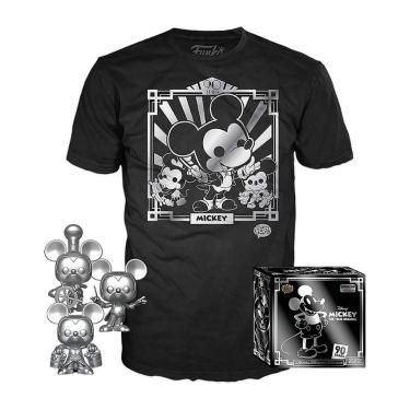 Imagem de Funko Pop Disney Mickey 90th Kit 3 Pop + Camiseta S (P)