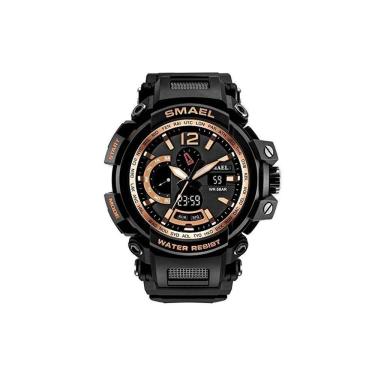 Imagem de Relógio Masculino Luxuoso Digital 1702 à Prova Água Dourado