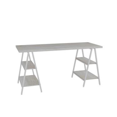 Imagem de Mesa Kuadra Cavalete 150x60x75cm Snow - Est.branca Snow - Est.branca