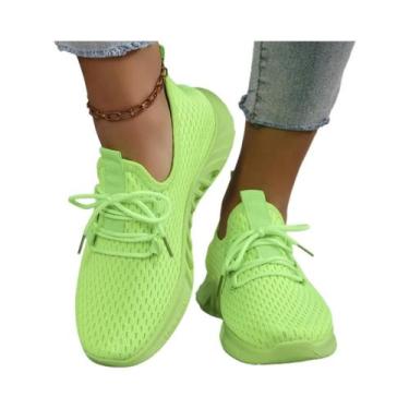 Imagem de Tênis Casuais Femininos De Verão Em Malha Respirável, Sapatos Vulcaniz