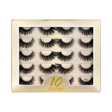 Imagem de Cílios Postiços Dramáticos E Volumosos 3D De Visom Sintético, 3/10 Par