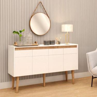 Imagem de Buffet Cantinho Do Cafe Com Prateleira E Portas Branco - Deltre