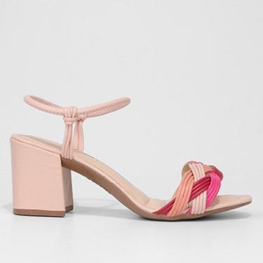 Imagem de Sandália Dakota Salto Grosso Alto Tramado Feminina-Feminino