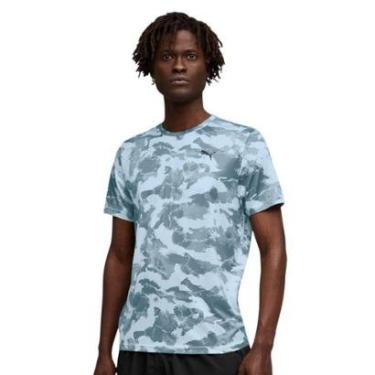 Imagem de Camiseta Puma Tad Essentials AOP Masculina - Azul G-Masculino