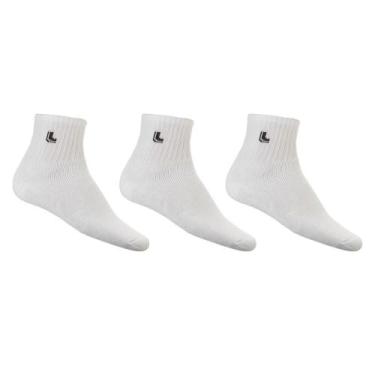 Imagem de Meia Lupo Sport Kit c/3 03148 Branco TAM 37 ao 40, M, Branco