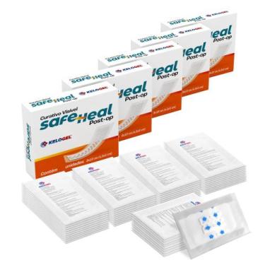 Imagem de Curativo Visível Safe Heal Post-Op 8X10 (4,5X5) 5Un Kelogel