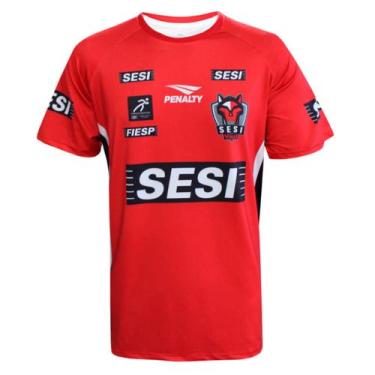 Imagem de Camisa de Vôlei do Time Masculino do Sesi Bauru 2026 Vermelha Masculin