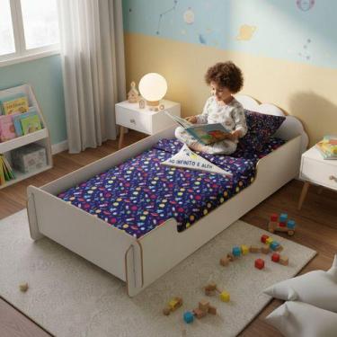 Imagem de Cama Infantil Montessoriana Confortável Para Quarto Criança Menino Men