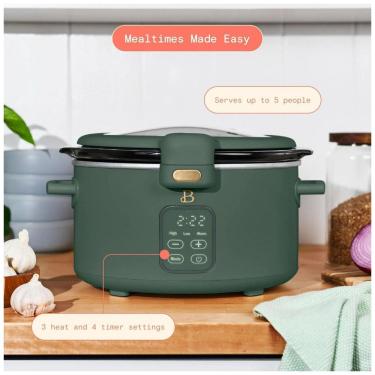 Imagem de Panela elétrica Slow Cooker digital 3,8L Beautiful verde escuro fosco tampa com travamento 220V