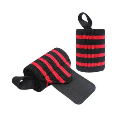 Imagem de Faixas De Pulso Para Levantamento De Peso, Suporte Para Academia E Fit