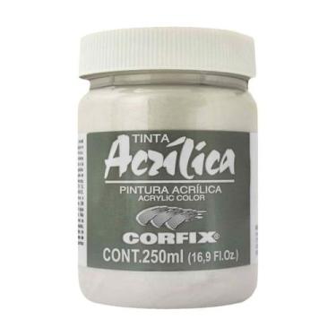 Imagem de Tinta Acrílica Metálica Corfix 250ml Branco Iridescente 146