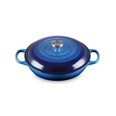 Imagem de CAÇAROLA BUFFET LE CREUSET SIGNATURE 26CM EM FERRO FUNDIDO AZURE BLUE 21180262202430