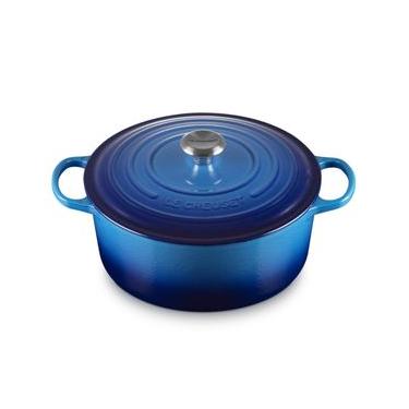 Imagem de PANELA REDONDA LE CREUSET SIGNATURE 34CM EM FERRO FUNDIDO AZURE BLUE 21177342202430