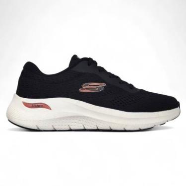 Imagem de Tenis skechers arch fit 2.0 ref:150051br feminino, 36, Preto, Branco