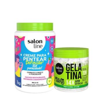 Imagem de Creme de Pentear Xô Porosidade 1kg e Gelatina Super Definição 550g - S