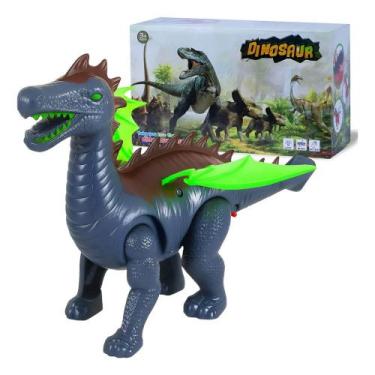 Imagem de Dinossauro Dragão De Brinquedo Com Asas, Som E Luz Divertido Domni