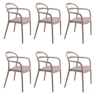 Imagem de Kit 6 Cadeiras Tramontina Sissi Summa Em Polipropileno E Fibra De Vidr