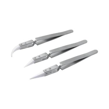 Imagem de Pinças Cerâmicas Antiestáticas Para Soldagem, Conjunto De 1, 3 Ou 5 Pe