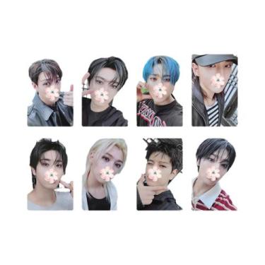 Imagem de Banda de menino coreano ablum lomo cartão SKZ 'HOP' cartão de oferta e