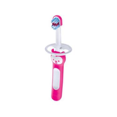 Imagem de Escova Dental Bebê Mam Baby's Brush 6+ Meses Rosa, Rosa