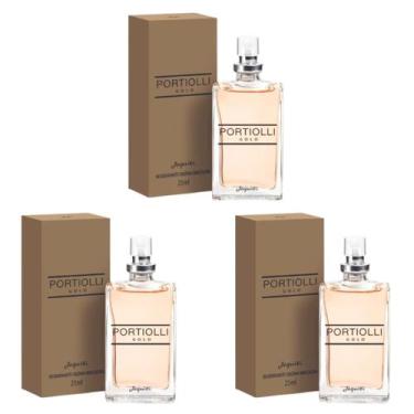 Imagem de Deo Colônia Portiolli Gold 25ml (3 unidades) - Jequiti