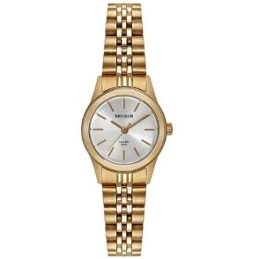 Imagem de Relógio Seculus 44193LPSVDA1 Feminino 25mm Aço Inox com Bolsa-Feminino