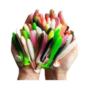 Imagem de Iscas De Pesca De Silicone Macio 1-100PCS, Iscas Artificiais Wobbler, 