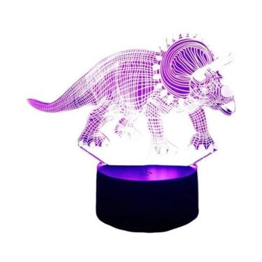Imagem de Luz Noturna LED 3D De Dinossauro Para Crianças, Decoração De Quarto, L