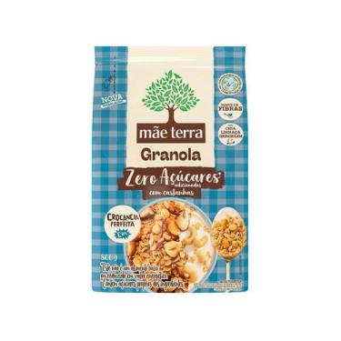 Imagem de Granola Tradicional Zero Açúcares Mãe Terra 800g, 800g, Linhaça e Gerg