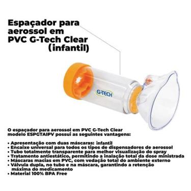 Imagem de Espaçador Para Medicamento Em Aerosol Adulto E Infantil - G-Tech, 1 un
