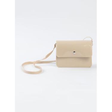 Imagem de Bolsa Infantil Menina Transversal Brilhante Bege - Molekada, U