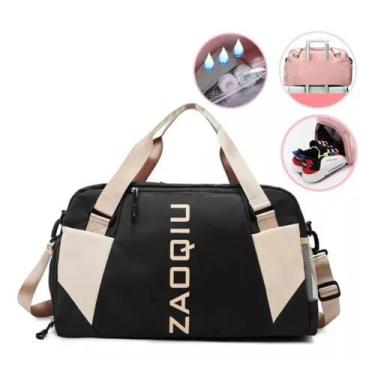 Imagem de Bolsa Mala Mochila Feminina Academia Bagagem Viagem - SS Bolsas, Preto