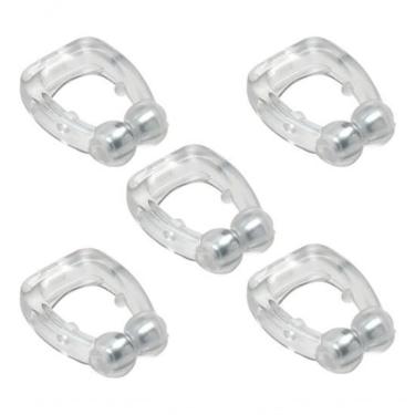 Imagem de Kit 5 Clipes Nasais Magnéticos anti-ronco com Dilatador Nasal Lavável Atóxico Ajustável para Respiração Silenciosa 5