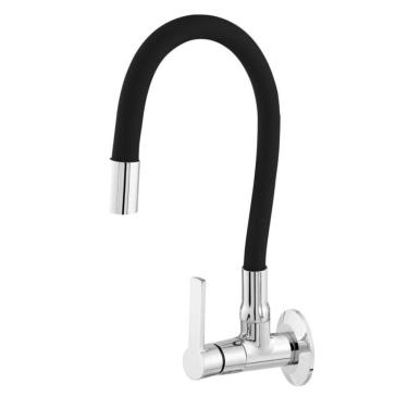 Imagem de Torneira para Cozinha de Parede 1/4 Vt 2364 C75 Cromado/ Preto