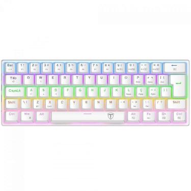 Imagem de Teclado Mecânico Gamer T-Dagger Arena Pro, Rainbow, Wireless/Bluetooth, Switch Brown, 60%, ABNT2, B-Unissex