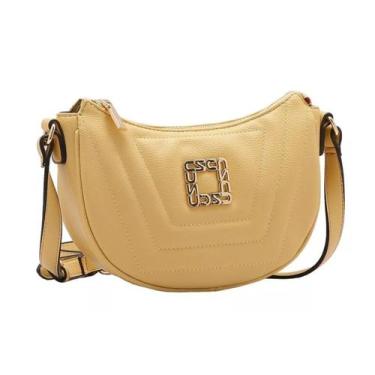Imagem de Bolsa Feminina Transversal Chenson CG84807 Ferragem Chic Cor:Amarelo, 