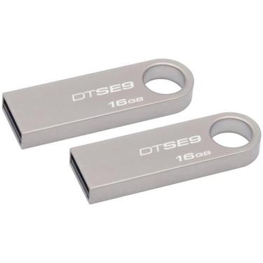 Imagem de Pendrive Kingston Datatraveler Se9 Dtse9h 16gb 2.0 Prateado