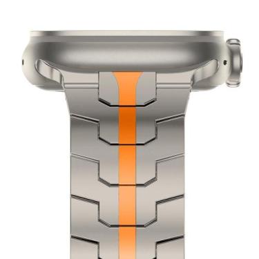 Imagem de Pulseira de aço ironMan Marca 123Smart compativel iWatch Ultra 49mm 8 