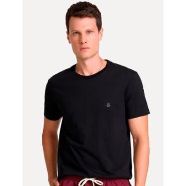 Imagem de Camiseta John John Masculina Slim Fit One Black Preta-Masculino