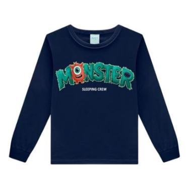 Imagem de Pijama de Moleton Monster Infantil Bebê Menino Kyly-Masculino