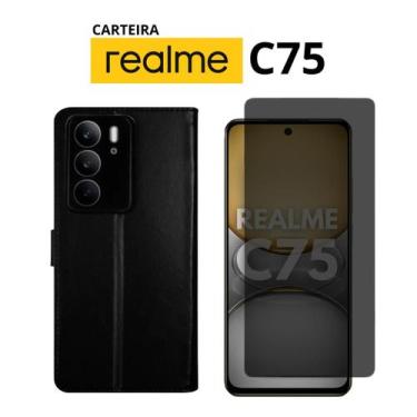 Imagem de Carteira Compativel Para Realme C75 + Pel Hidrogel Privativa - Generic