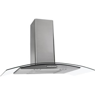 Imagem de Coifa Vidro Curvo Slim Inox 90cm - Fogatti