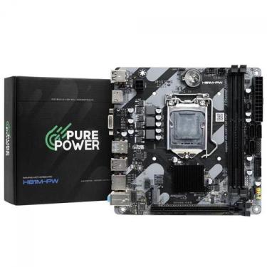 Imagem de Placa Mãe Pure Power H81M-PW, Chipset H81, Intel LGA 1150, M-ITX, DDR3