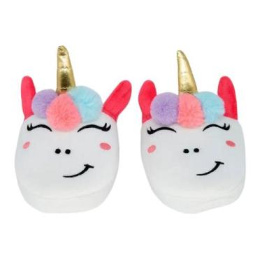 Imagem de Pantufa Chinelo Unicórnio G Zona Criativa 10071715 - Zonacriativa