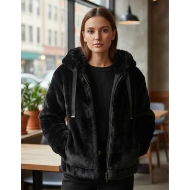 Imagem de jaqueta bomber alpelo pelo 40800012, Preto, 36